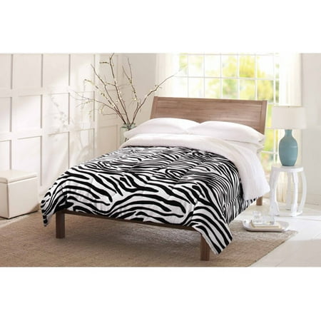 Better Homes and Gardens Plush Comforter, Zebra