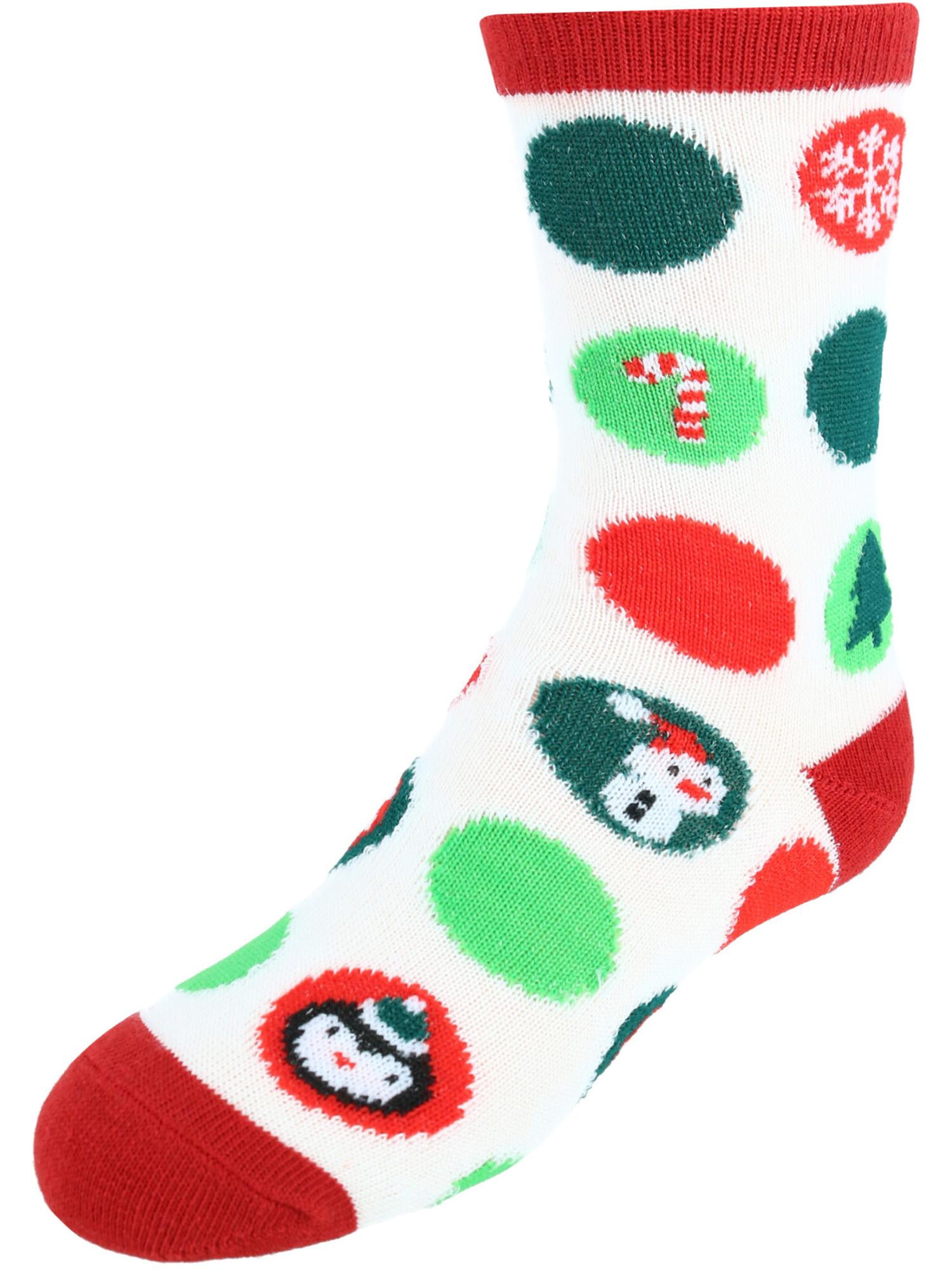 Size 4-6.5 Christmas 6pk Ankle Socks Brand New Kids