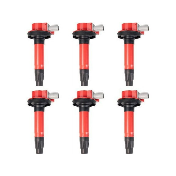 Ignition Coil Set 6 Piece - Compatible with 2010 - 2012 Ford Taurus SHO 3.5L V6 Turbocharged 2011