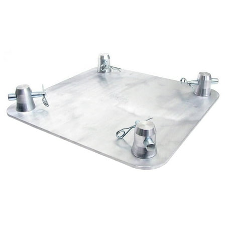 Global Truss 12 x 12 Inch Square Aluminum Base Plate for F34 Truss Box | SQ-4137