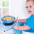 thumbnail image 5 of NOVELAR Children's Spoon and Fork Set, Corrosion-Resistant Stainless Steel, Gentle on Mouth for First-Time Eaters, 5 of 7