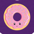 thumbnail image 4 of Inktastic Light Pink Donut Boys or Girls Baby Bib, 4 of 4