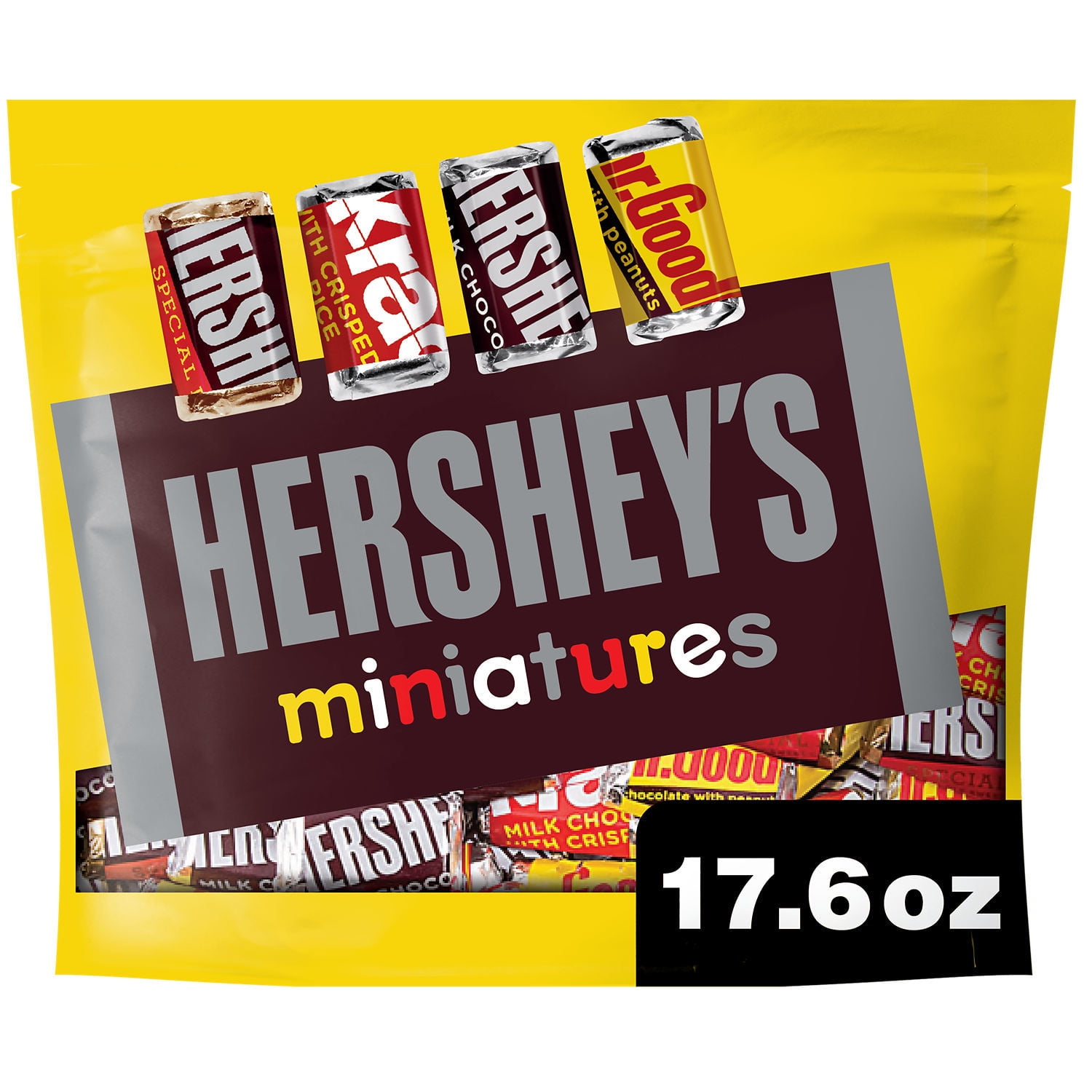 Hershey's Miniatures Assorted Chocolate Candy, Family pack 17.6 oz