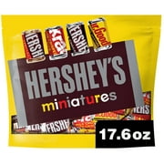 Hershey's Miniatures Assorted Chocolate Candy, Family Pack 17.6 oz