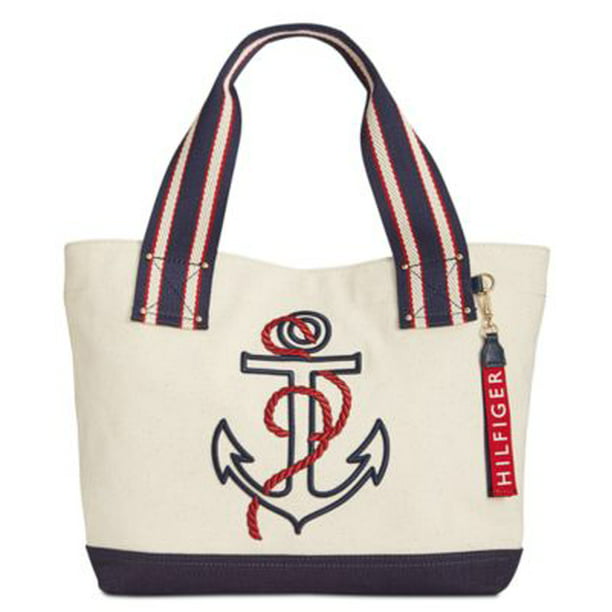 Hilfiger Canvas Anchor Embroidered Tote -