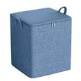 thumbnail image 1 of adviicd Household Foldable Storage Bag Portable Non Woven Zipper Storage Box Seasonal Clothes Storage Box Stackable With Handles 1pc Wardrobe Organizer, 1 of 3