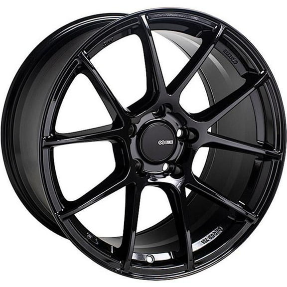Enkei  18 x 9.5 5x114.3 38 mm Offset 72.6 mm Bore TS-V Gloss Black Alloy Wheel