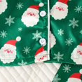 thumbnail image 6 of Enyan Toddler Girl Christmas Clothes Cute Santa Claus Print Button Up Shirt Top Pants Set for Loungewear Casualwear, 6 of 6