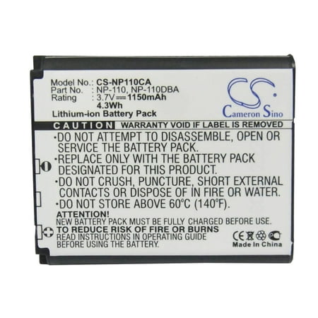 Image of Replacement Battery For Casio 3.7v 1150mAh Camera Battery