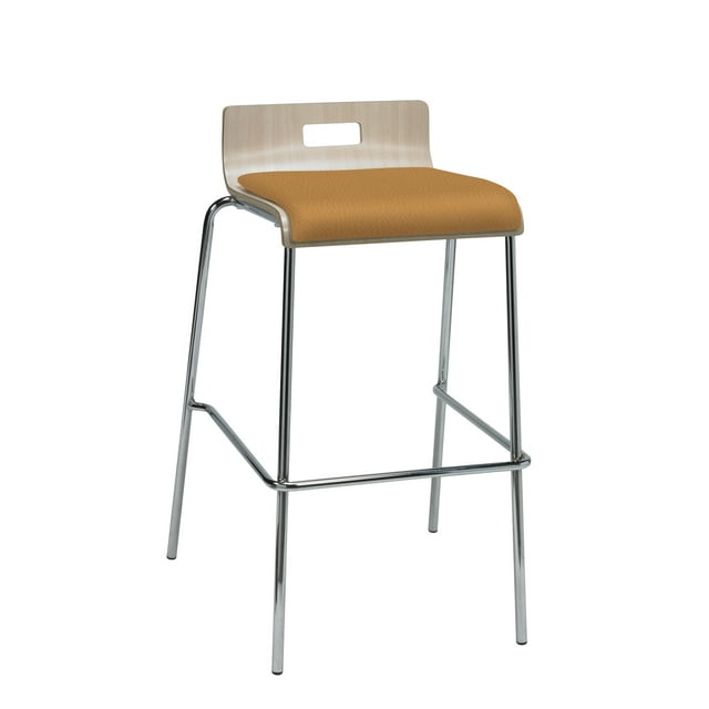 KFI JIVE Low Back Barstool, Fiesta Vinyl Seat, Natural Back