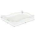 thumbnail image 2 of Kate and Laurel Astral Rustic Farmhouse Wood Tray, 17 x 12 x 3, White, Decorative Rustic Tray with Distressed Wood and Whitewash Finish for Farmhouse Decor Scheme, 2 of 8