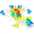 thumbnail image 3 of 100 piezas de chinchetas gigantes de 1 pulgada, chinchetas estándar para pulgar, punta de acero y cabeza de plástico, chinchetas para tablero de corcho, boletín de tablero de corcho, 3 of 5