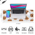 thumbnail image 5 of Long Mouse Pads for Desk,Halloween Pumpkin Grid Pattern Desk Mats on Top Of Desks, Desk Mouse Pad Extra Large with 3mm Non-Slip Base and Stitched Edge for Gaming,Office,Work,Home 31.5x11.8in, 5 of 5