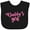 AB-Black, variant on Inktastic Valentine's Day Daddy's Girl Girls Baby Bib