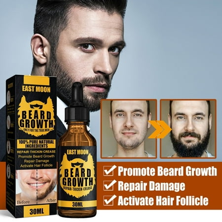 Beard Essential Oil, 30ml Beard Growth Liquid Nourish Non-irritating Beard Essential Enhancer