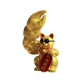 thumbnail image 2 of Estatua de con brazo escultura de adorno de Animal figurita de resina colección Shui para estante de dormitorio Oro, 2 of 9