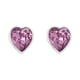 thumbnail image 1 of Arete para Mujer con Cristal Swarovski  en Forma de Corazon – Bañado en Rodio– Arete Elegante y Brillante, Aretes de Mujer de Moda– Joyería para Mujer de Moda– Regalo especial Ortiz Espinosa Temporada, 1 of 5