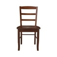 thumbnail image 4 of Set of Two Solid Wood Madrid Ladderback Chairs in Espresso, 4 of 11