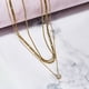 thumbnail image 2 of JeenMata - Paquete Múltiple de 3 Colgantes de Collar en Capas para Mujer, Chapado en Oro Amarillo, Cadena de Oro, Collar Tipo Gargantilla, Collar en Capas de Espiga, Regalo de Joyería, 2 of 6