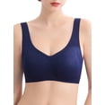 thumbnail image 1 of Sujetador suave para mujer, fino, acolchado, sin aros, de talla grande, para descansar, dormir, MABOTO Ropa interior de mujer, 1 of 7