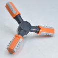 thumbnail image 2 of Aspersor de jardín, aspersor de césped Sistema de aspersor de jardín de 3 brazos con rotación automática de 360 ​​​​grados con conectores rápidos para regar plantas o actividades d, 2 of 5