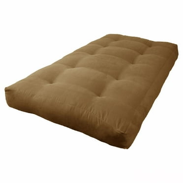 Blazing Needles Vitality 7-inch Microsuede Twin-size Futon Mattress - Camel