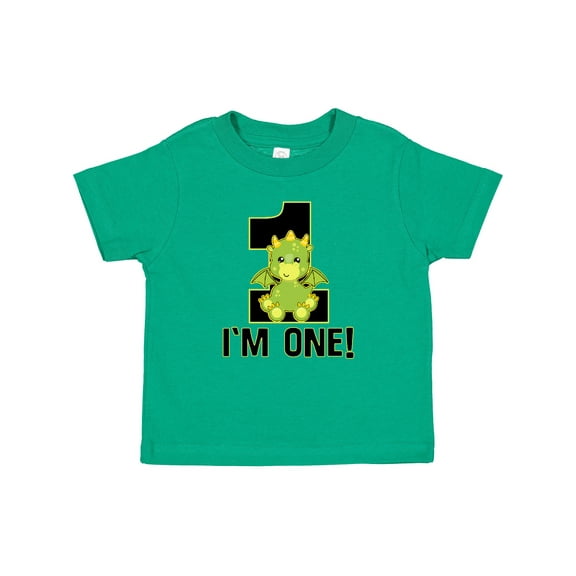 Inktastic 1st Birthday Dragon 1 Year Old Boy Boys Baby T-Shirt
