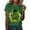 Green-D, variant on St Patricks Day Shirt Women Shamrock Heart St. Patrick's Day T-Shirt Womens Casual Modern Fit Green Short Sleeve Blouse Woman Trendy Summer Tops