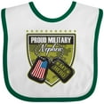 thumbnail image 3 of Inktastic Proud Military Nephew Boys Baby Bib, 3 of 4