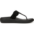thumbnail image 3 of Vionic Activate Rx Women's Toe Post Casual Soft Sandal Black Suede 8W, 3 of 5