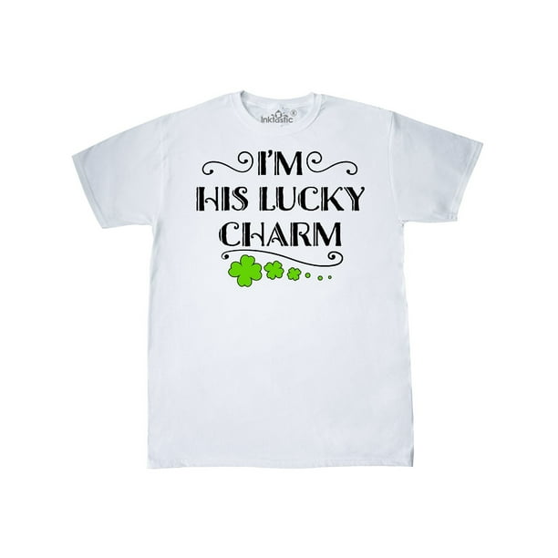 INKtastic - I'm His Lucky Charm-St. Patricks Day couple T-Shirt ...