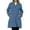 Ceil Blue, variant on Panda Uniform by HeedFit 36" Notch Collar Women’s Lab Coat – XXS Black