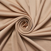Stretch Twill French Terry - Khaki Polyester Spandex 62" Fabric by The Yard (1 Yard)