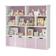 thumbnail image 5 of Homfa 7 Cube Toy Storage Organizer, Kids Geometric Bookcase and Bookshelf with 4 Drawers, Pink, 5 of 7