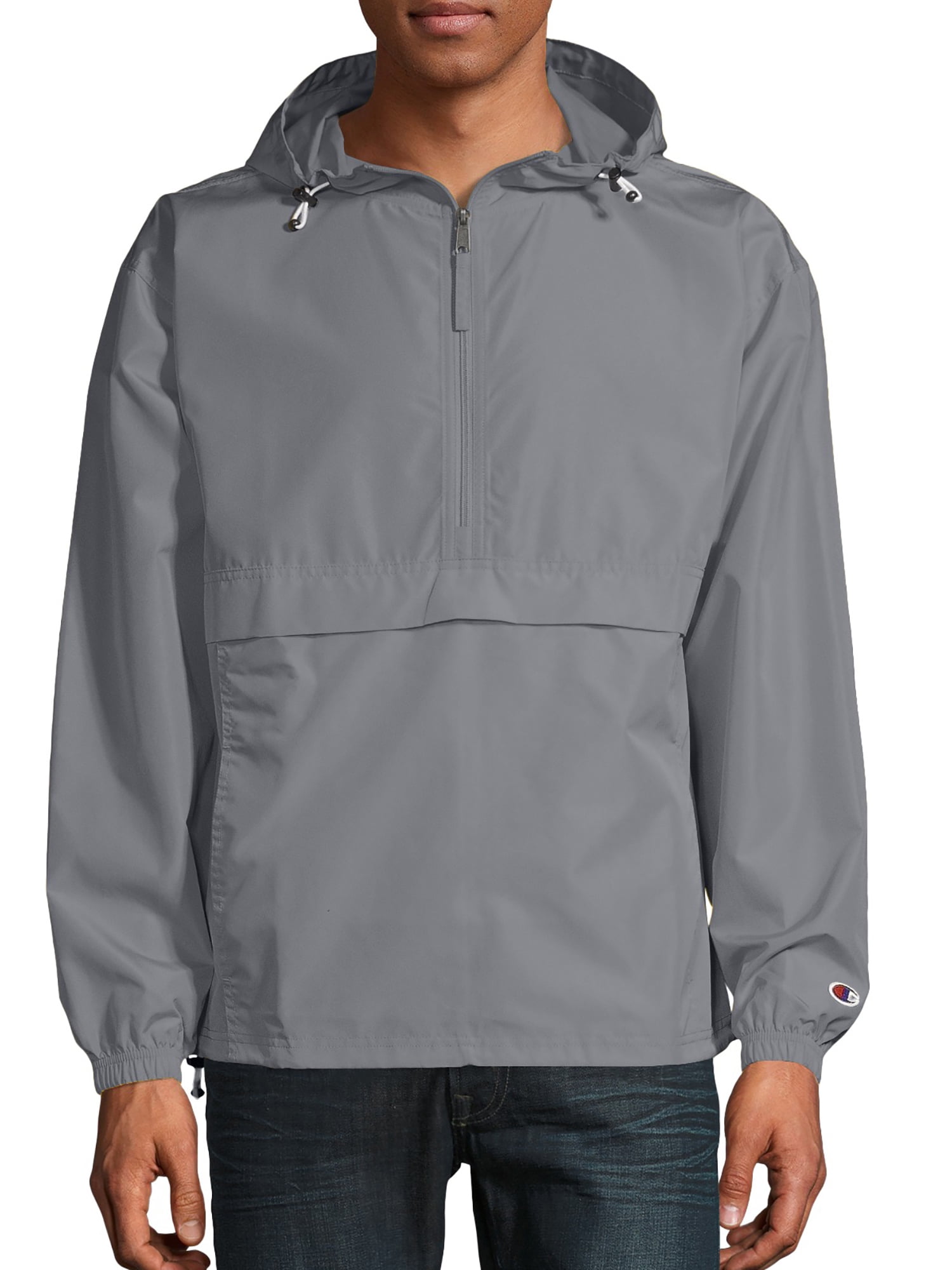 champion packable anorak jacket white