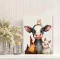 thumbnail image 2 of Cute Farm Animal Friends Canvas Print, Wall Art for Living Room Bedroom Kids Room Farmhouse Office Nursery, 2 of 8