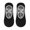 Black, variant on 1 Pair Yoga Boat Socks Anti-skid Silicone Grip Bottom Solid Color High Elasticity Sweat Absorption Adult Home Pilates Socks Dance Practice Socks