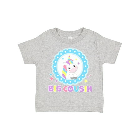 

Inktastic Big Cousin Cute Unicorn Gift Toddler Toddler Girl T-Shirt