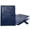 Blue, variant on Leather Binder, Elegant Magnetic Closure, Cruelty-Free Leather, Refillable Ring Binder, Multi-Purpose Organizer, Ideal for Pastors and Students, Includes Lined Pages Gray