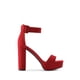 thumbnail image 3 of Sandalia DREAM PAIRS Orinthia para Mujer HI-LO Rojo Ante Talla 5, 3 of 7