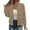 Khaki, variant on Women's Lightweight Zipper Jacket Versatile Spring Fall Layering Piece Long Sleeve Outerwear