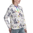 thumbnail image 6 of Sikiie Rabbit And Butterfly Women's Casual Hoodies Long Sleeve Lightweight Pullover Tops Loose Sweatshirt-Medium, 6 of 7