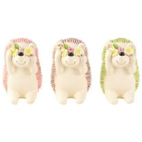 Raindrops Creative Toothbrush Holder in Assorted Color Made from Resin for Storage with Cute Hedgehog Design and Multifunction 3pcs