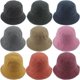 thumbnail image 3 of Venta caliente de sombrero de pescador de mezclilla, sombrero de lavabo de color sólido estilo Harajuku lavado con parte superior plana informal para adultos 2020, 3 of 6