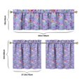 thumbnail image 6 of Kitchen Curtains 24 Inch Short - 3 Panel Set with Cute Cat Paw Pattern, Rod Pocket Window Curtain, 100% Polyester for Pet Lovers Farmhouse, Cafe, Kitchen, Bedroom, Easy Wash, 6 of 6