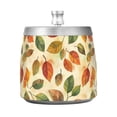 thumbnail image 7 of Yayeee Ashtray with Lid for Cigarette Smokeless Stainless Steel Home Ash Holder, Beige Leaves, 7 of 7