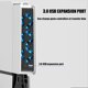 thumbnail image 5 of Ventilador de refrigeración con control de temperatura para la consola PS5 Slim Radiador con puerto de carga USB, ajuste de velocidad en 3 niveles Accesorios de refrigeración, 5 of 11