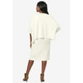 thumbnail image 2 of Jessica London Women's Plus Size Cable Knit Cape Sweater Dress, 2 of 4