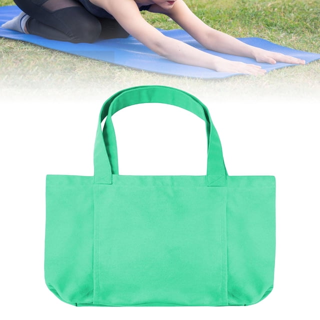 Bolsa de transporte para esterilla de pilates, bolsa de lona portátil para gimnasio con soporte para esterilla de yoga Verde Cola Bolsa de transporte de yoga