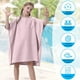 thumbnail image 5 of Toalla de Playa para Cambiarse, Albornoz de Secado Rápido con Capucha para Traje de Neopreno | Poliéster Rosa, 60 X 60 Cm | Surf, Natación, Baño | Regalo Ideal para Surfistas de 5 a 13 Años, 5 of 6